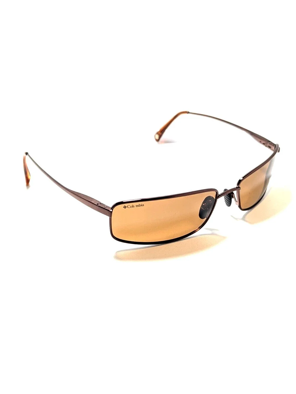 Columbia Solano C02 Brown Polarized Rectangle Wrap Men's Sunglasses 60-17-125